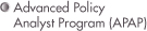 Advanced Policy Analyst Program